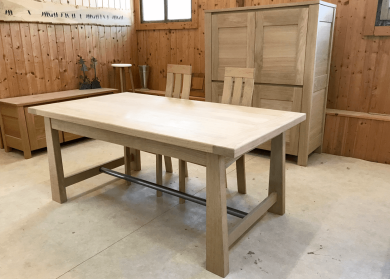 Table bois massif — chêne